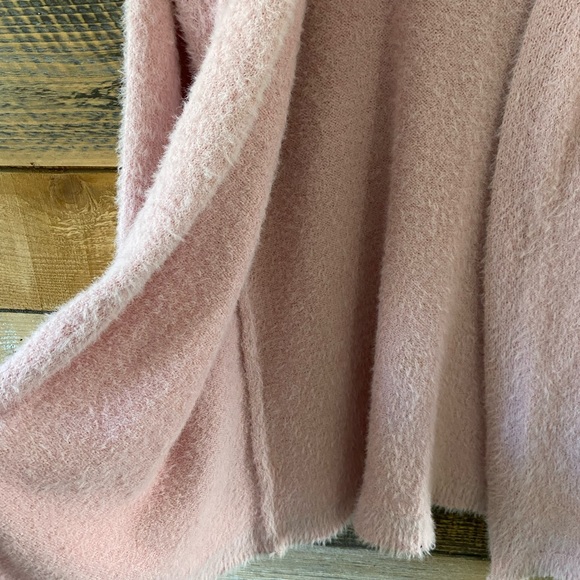 Almost Famous Furry Pink Open Cardigan Long / oversized - size S - Picture 4 of 6